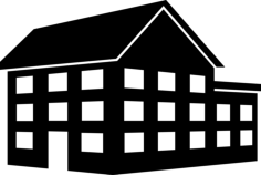 Big House Building Of Three Floors Outline Icon Svg Set, Free Vectors File